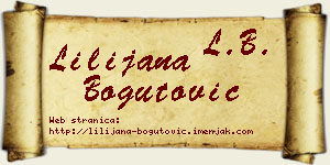 Lilijana Bogutović vizit kartica